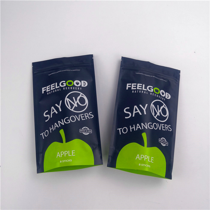 स्नैक्स फूड मायलर 110mic जिपर स्टैंडिंग पाउच स्वनिर्धारित लोगो