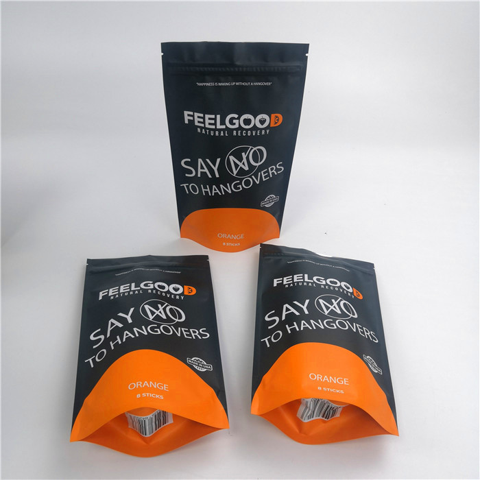 स्नैक मायलर 120mic जिपर स्टैंडिंग पाउच 20 * 15 * 8 सेमी भोजन के लिए