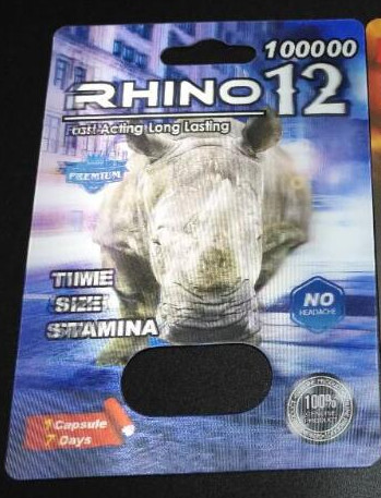 Recyclable CMYK Rhino 69 3 डी पिल पैकेजिंग कार्ड