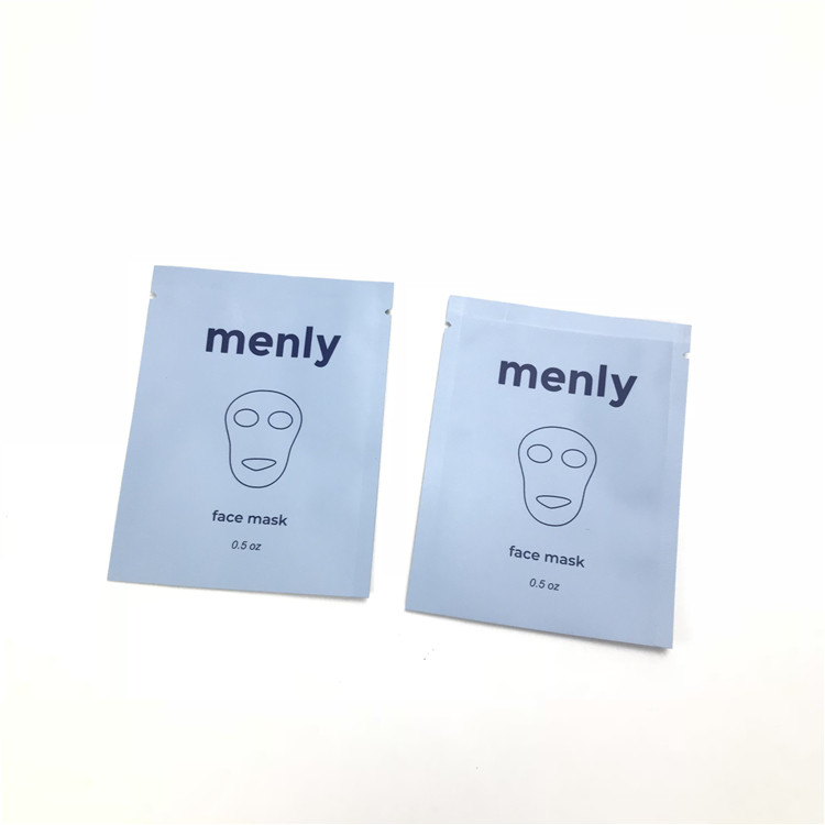 शैम्पू आँख सीरम चेहरे क्लींजर तीन साइड सील टिप के लिए नमूना मुक्त डिस्पोजेबल कॉस्मेटिक नमूना पाउच