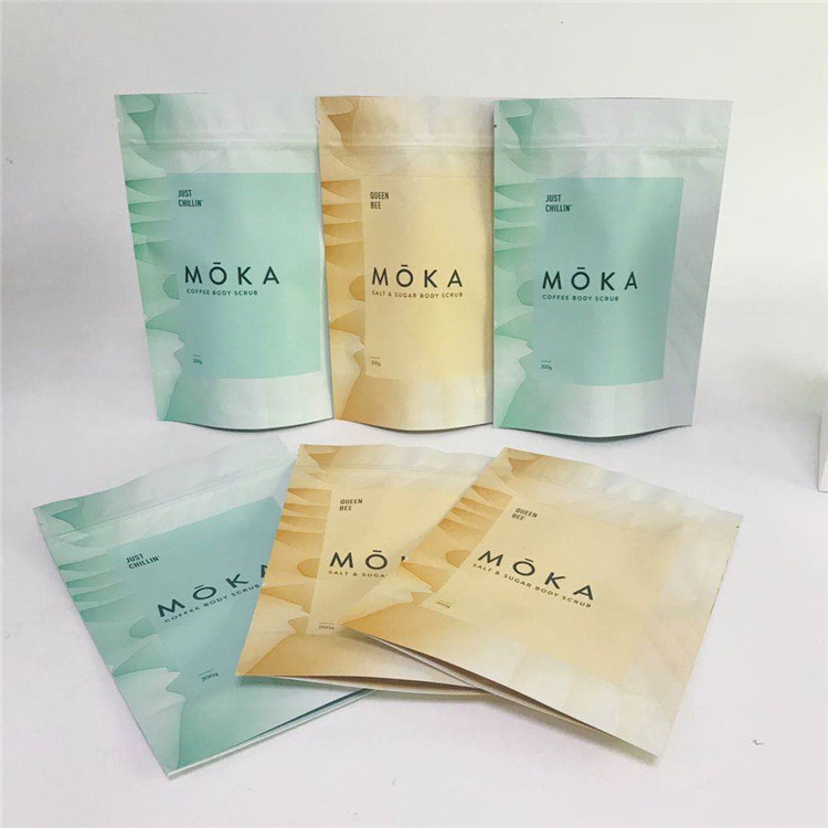 जिपर के साथ डिजिटल प्रिंटिंग स्मेल प्रूफ पैकेजिंग बैग मैट एल्युमिनियम फॉयल बैग