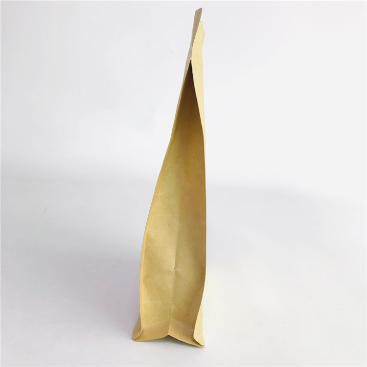 कस्टम स्वीकार किए जाते हैं जिपर के साथ इको-फ्रेंडली बैग क्राफ्ट पेपर पीएलए बैग खड़े हो जाते हैं