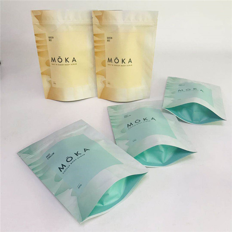 बॉडी स्क्रब पैकेजिंग बैग्स डिजिटल प्रिंटिंग मैट एल्युमिनियम फॉयल बाथ साल्ट्स पैकेजिंग बैग्स