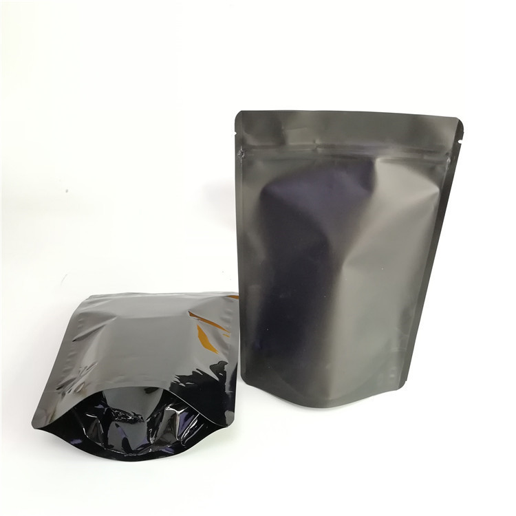 मैट या चमकदार एल्यूमीनियम पन्नी कस्टम स्वीकार किए जाते हैं जिपर के साथ खड़े हो जाओ