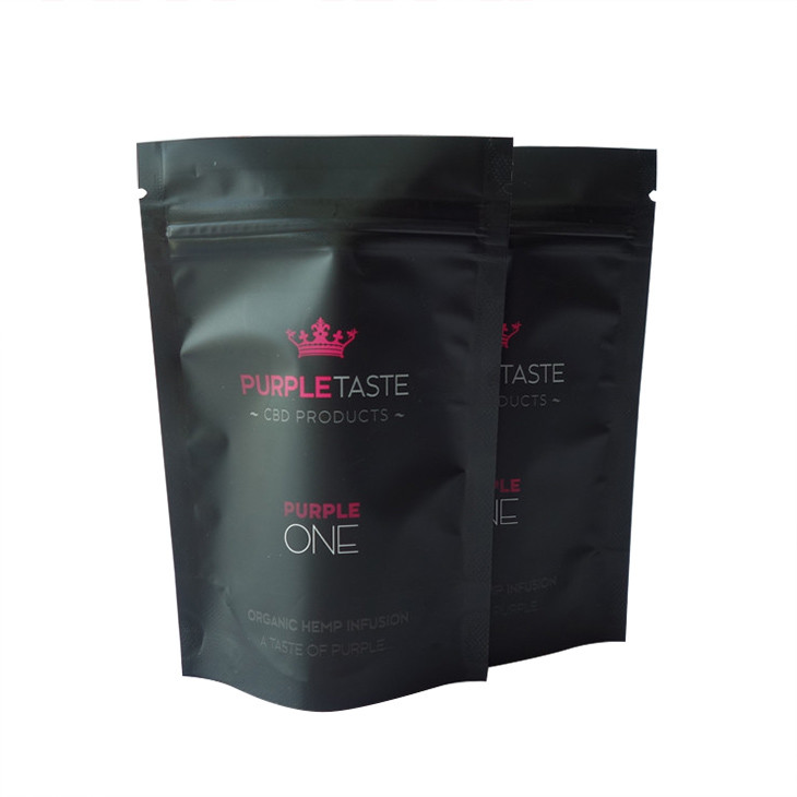 जिपलॉक के साथ 14 जी 28 जी गंध सबूत मुद्रित पन्नी सीबीडी मायलर बैग