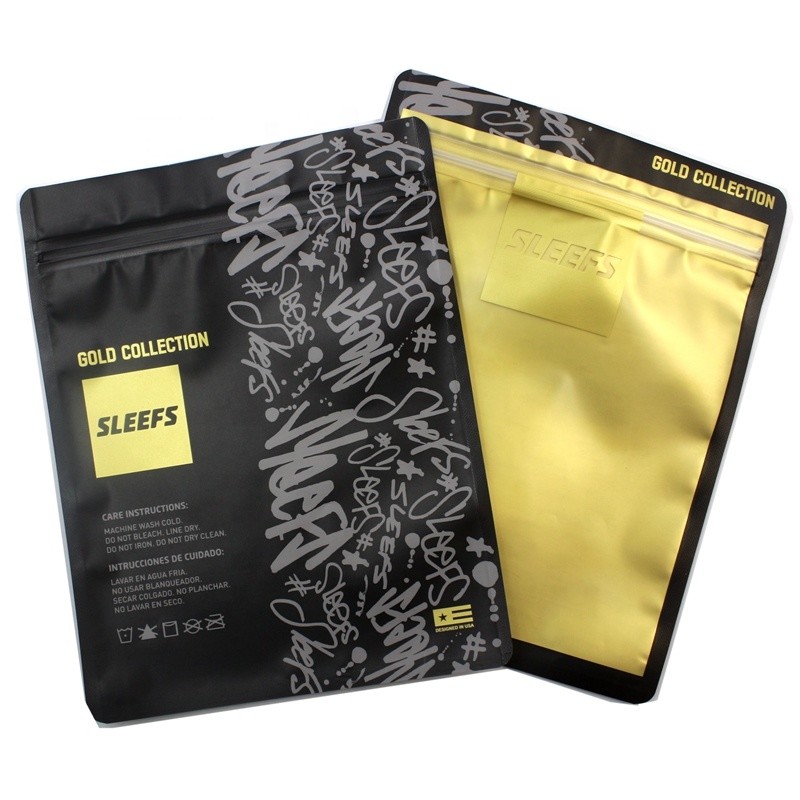 प्रचार लोगो मुद्रण जिपर टी-शर्ट ज़िप ताला पारदर्शी विपक्ष पैकेजिंग परिधान पाली बैग