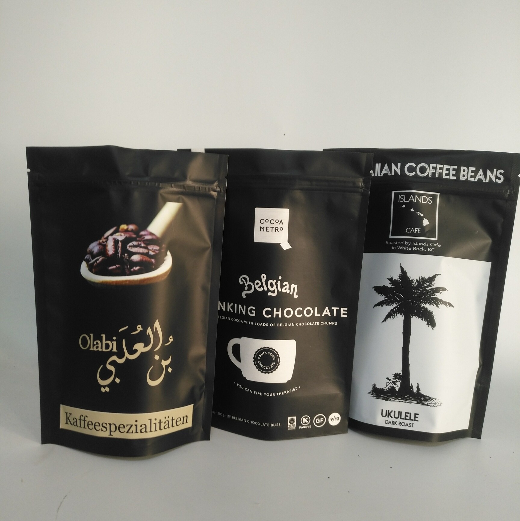 मैट गोल्ड VMPET 300g एल्युमिनियम फॉयल जिपर बैग 100mircon