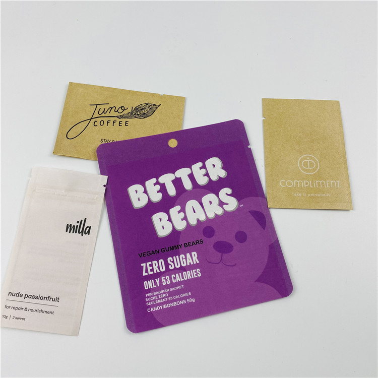 डिजिटल प्रिंटिंग एमओपीपी जिपलॉक कम्पोस्टेबल टिप्पर फ्लैट बैग 23x35 सेमी