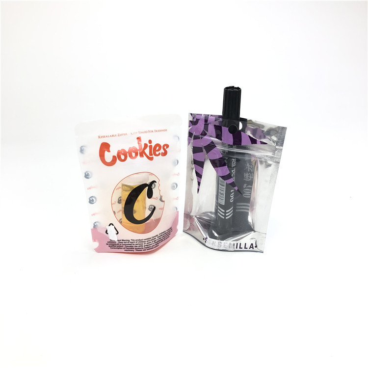 1/8 ऑउंस 3.5 ग्राम फ्लावर सीड्स सीबीडी सॉफ्ट टच कुकी माइलर चाइल्डप्रूफ पन्नी पाउच पैकेजिंग