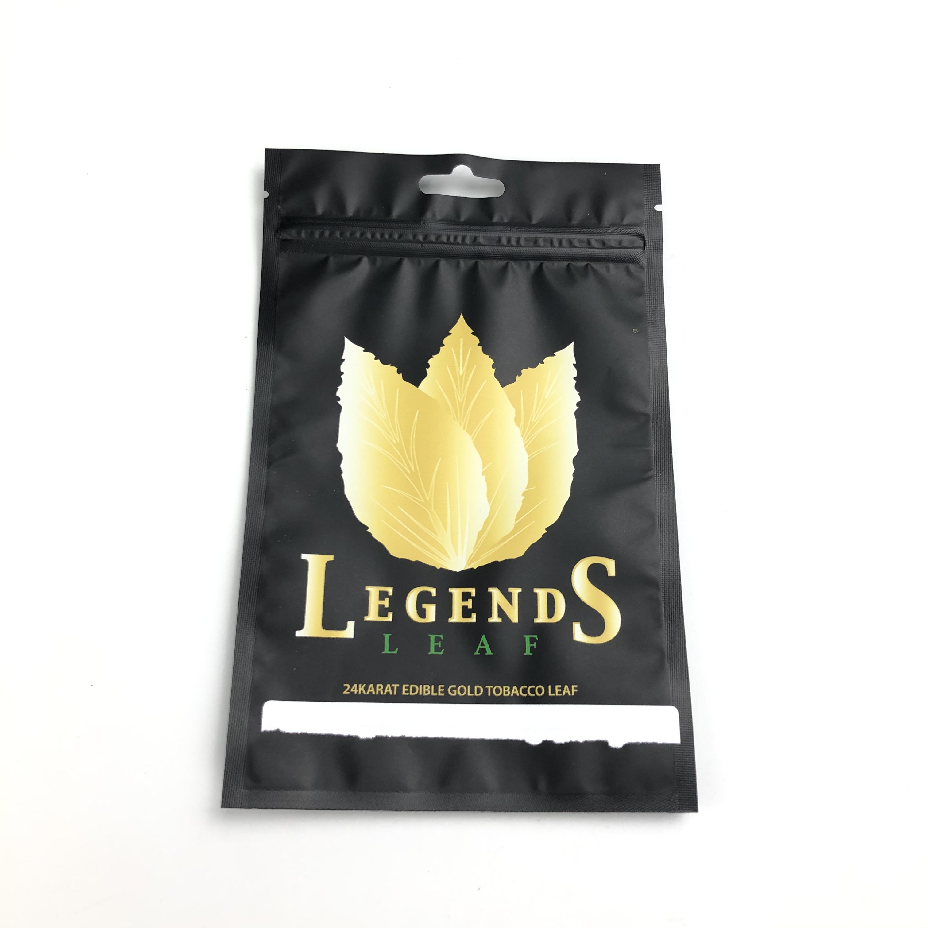 सिगरेट तम्बाकू के लिए मैट फिल्म एमओपीपी वीएमपीटी रेसिपीबल जिप लॉक बैग