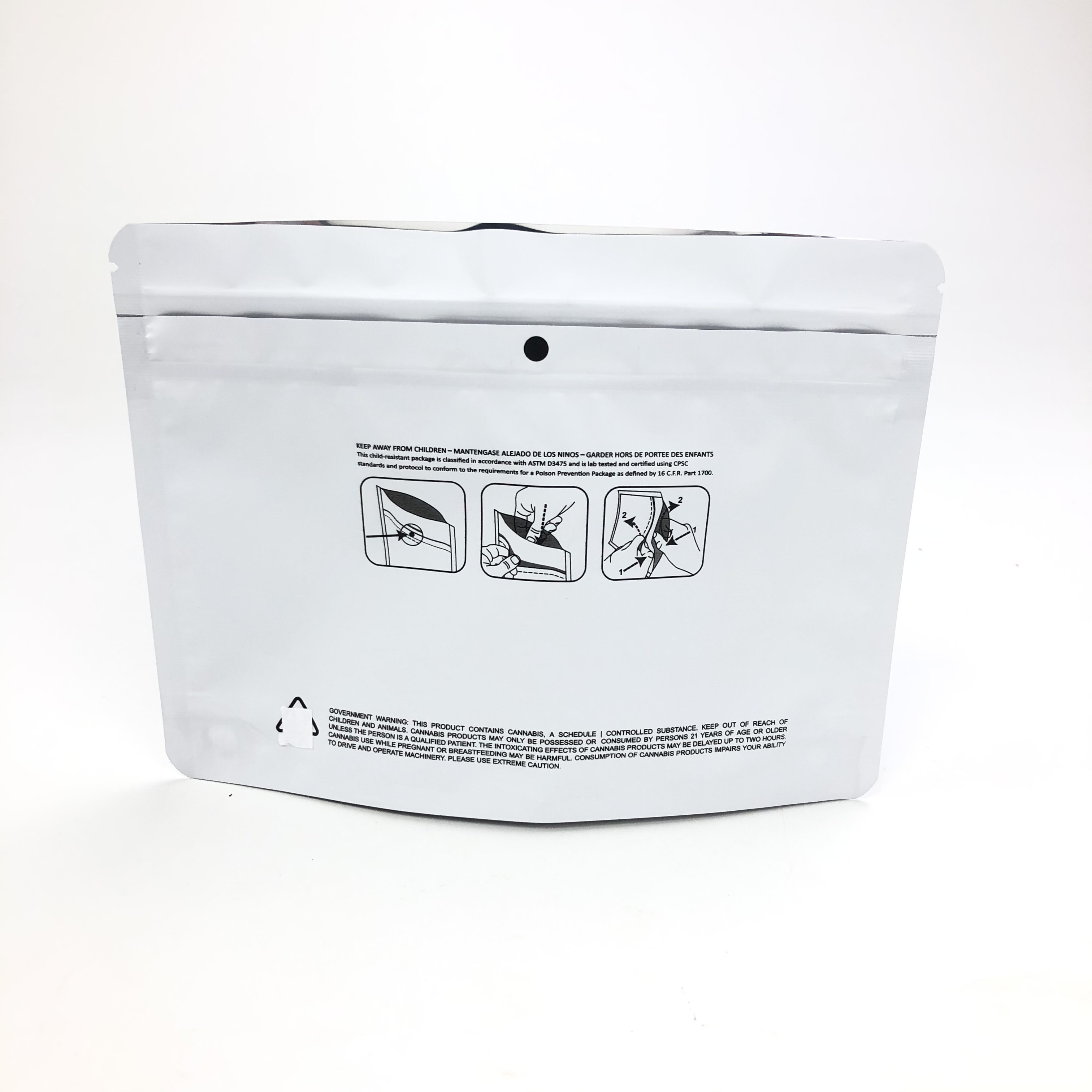 प्रोटीन पाउडर के लिए 250 ग्राम 500 ग्राम चाइल्डप्रूफ स्टैंड थैली VMPET