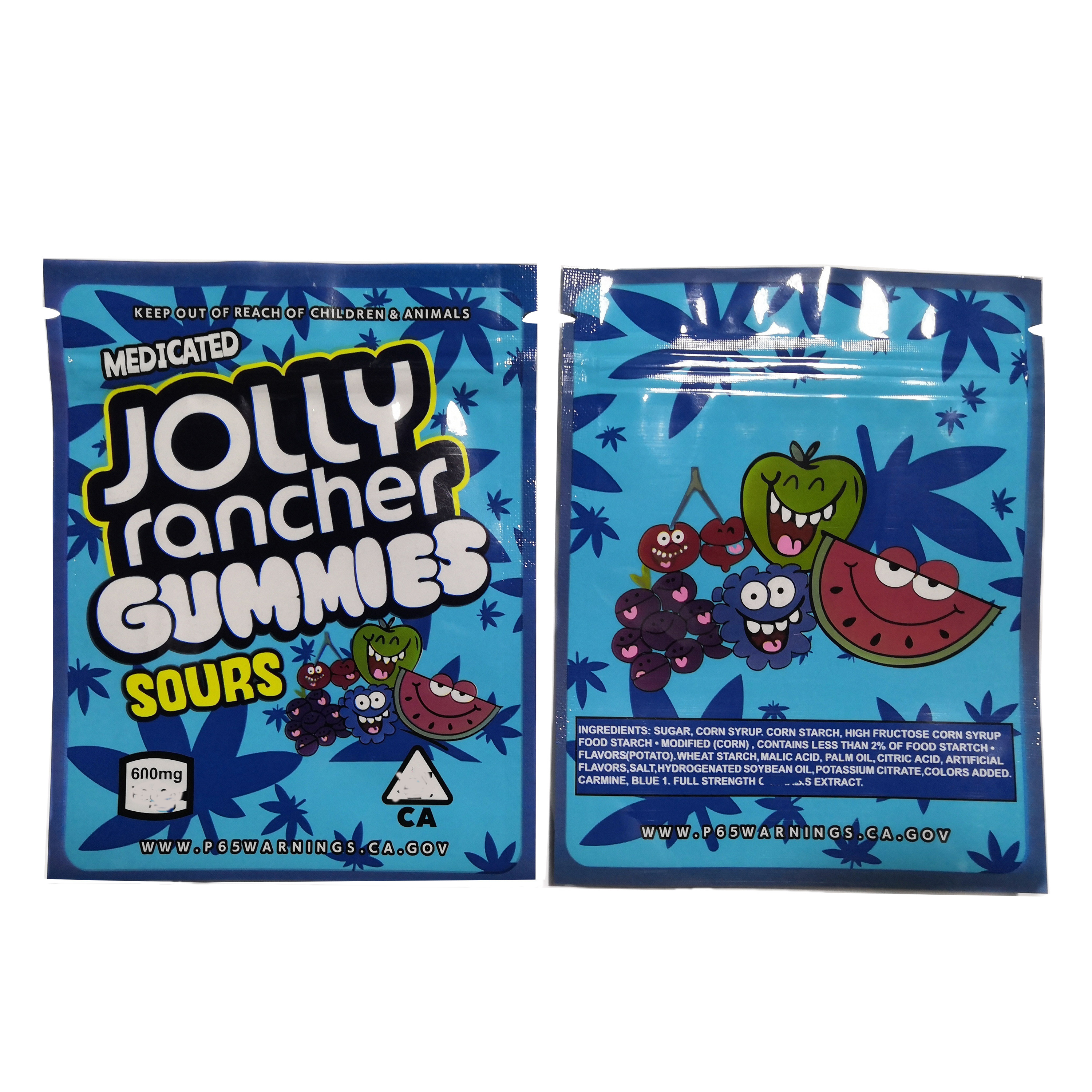 200mic सीबीडी गमियां कैंडी मायलर बैग THC कैनबिस