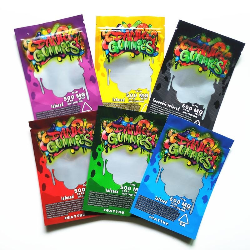 CMYK 4.3 मिल्स मोटा बाल सबूत कागज बैग सीबीडी लिफाफे