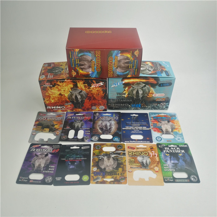 सुपर पैंथर एफडीए सेक्स पिल 3 डी राइनो ब्लिस्टर कार्ड कैप्सूल के लिए