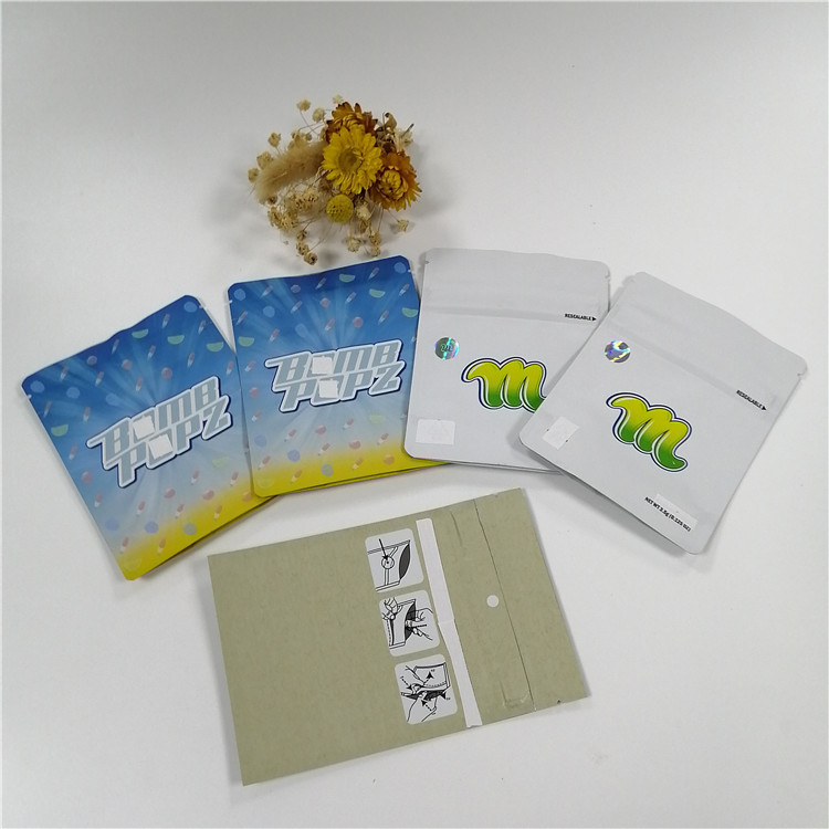 हर्बल धूप पुन: प्रयोज्य ज़िपलॉक बैग 1 ग्राम 3.5 ग्राम 7 जी हीट सील