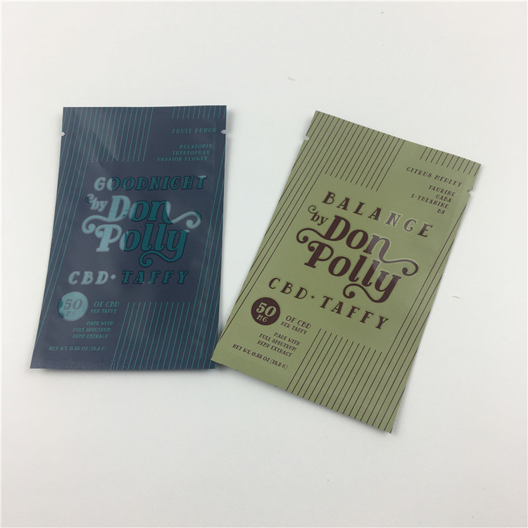 प्लास्टिक यूवी मुद्रण पन्नी Mylar ज़िपलॉक खिड़की के साथ पाउच खड़े हो जाओ