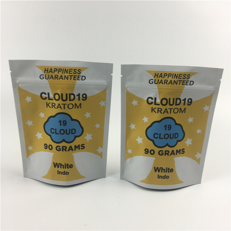 शीतल स्पर्श खरपतवार Mylar कस्टम मुद्रित स्टैंड अप पाउच मैट बाल प्रतिरोधी