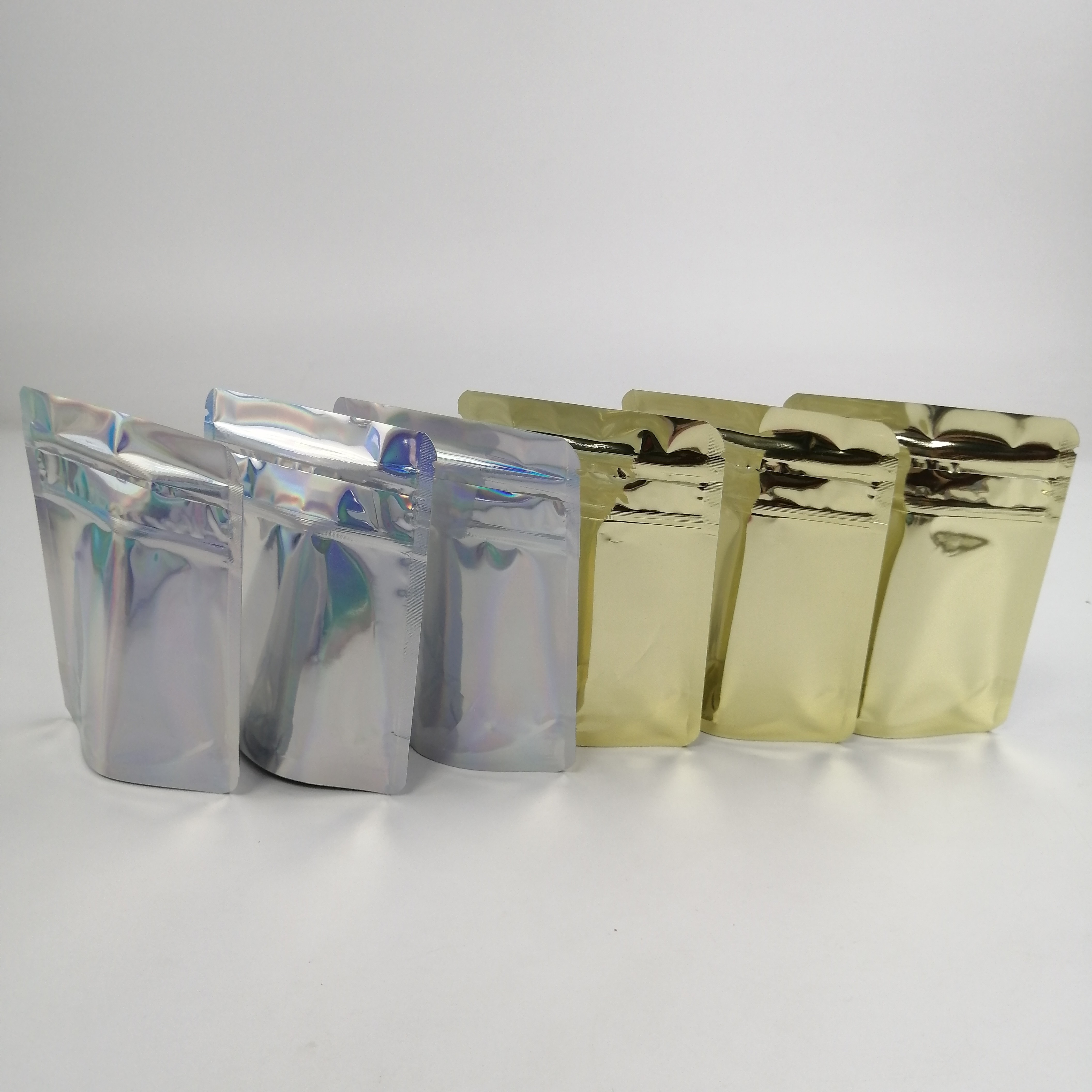 कुकीज़ के लिए 3.5 ग्राम होलोग्राफिक डिजिटल प्रिंटेड पाउच बालप्रूफ