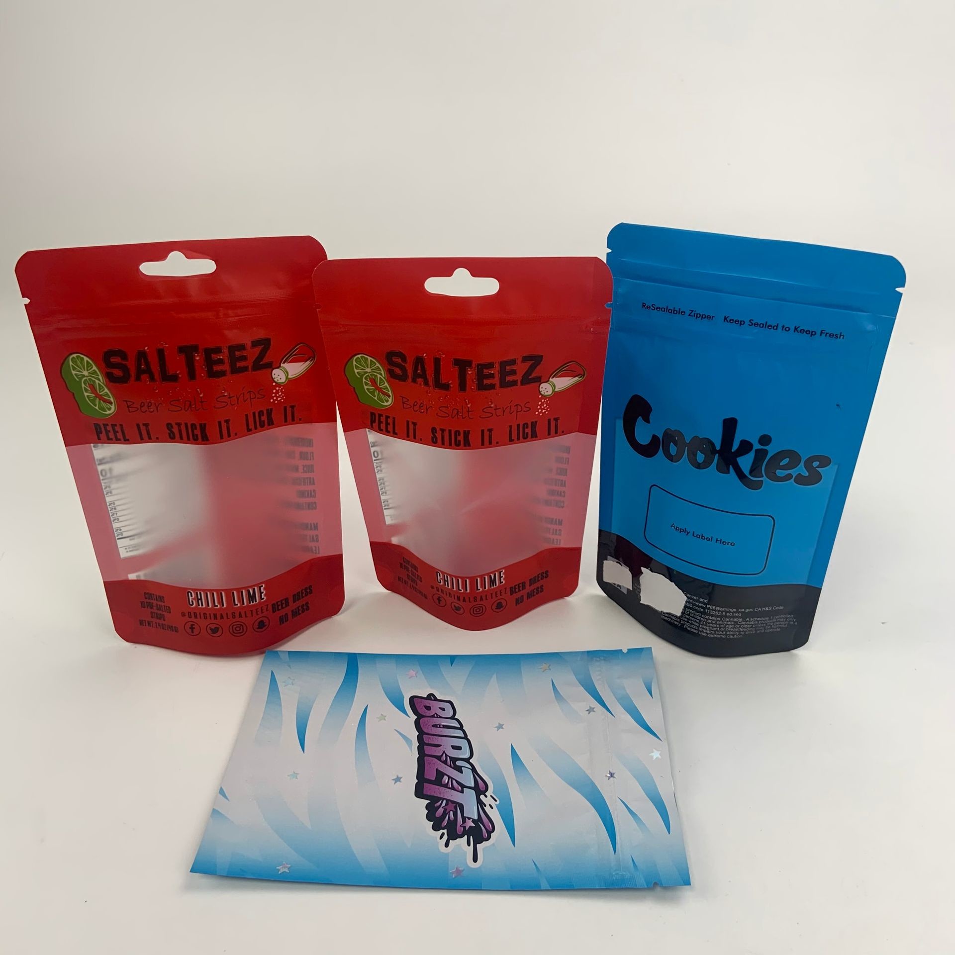 CBD तेल स्पष्ट खिड़की Mylar पन्नी प्लास्टिक पैकेजिंग बैग बाल सबूत