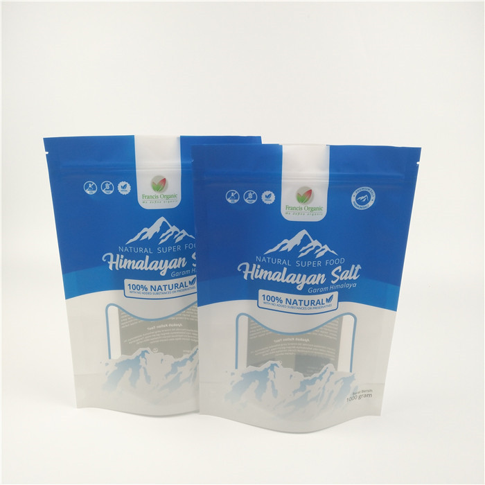 स्नान नमक पैकेजिंग पन्नी मैट स्टैंड अप ज़िपलॉक पाउच पुन: प्रयोज्य