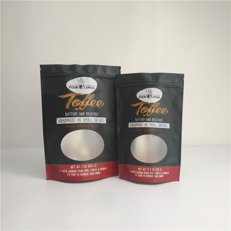 खिड़की के साथ कस्टम मुद्रित टुकड़े टुकड़े में खाद्य Mylar कैंडी खाद्य पैकेजिंग