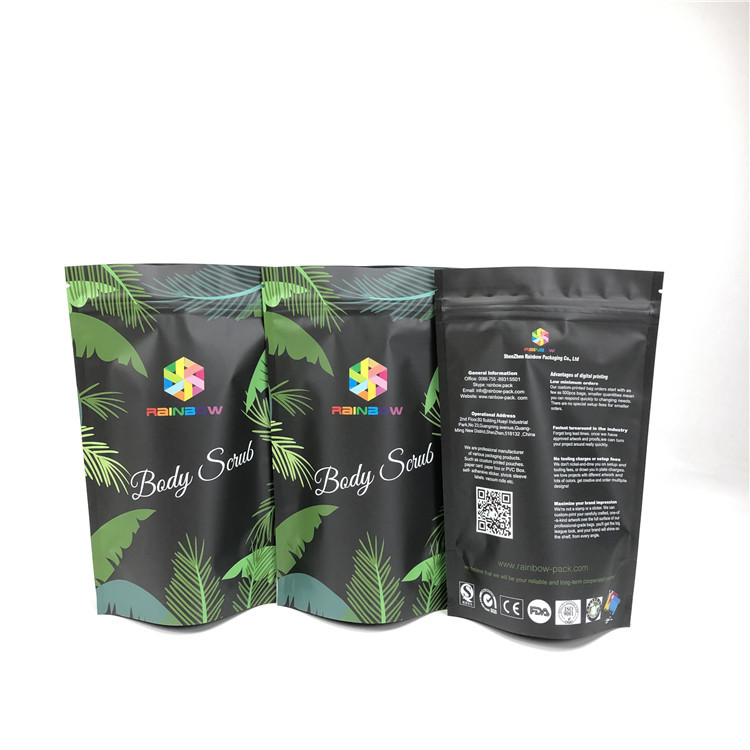 कॉस्मेटिक महासागर स्नान नमक मैट Mylar पुन: प्रयोज्य ज़िप पाउच स्थायी गंध सबूत