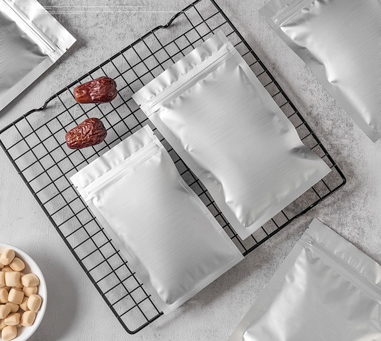 छोटे चाय जिपर पन्नी Mylar तीन साइड सील बैग गंध प्रूफ कस्टम मुद्रित