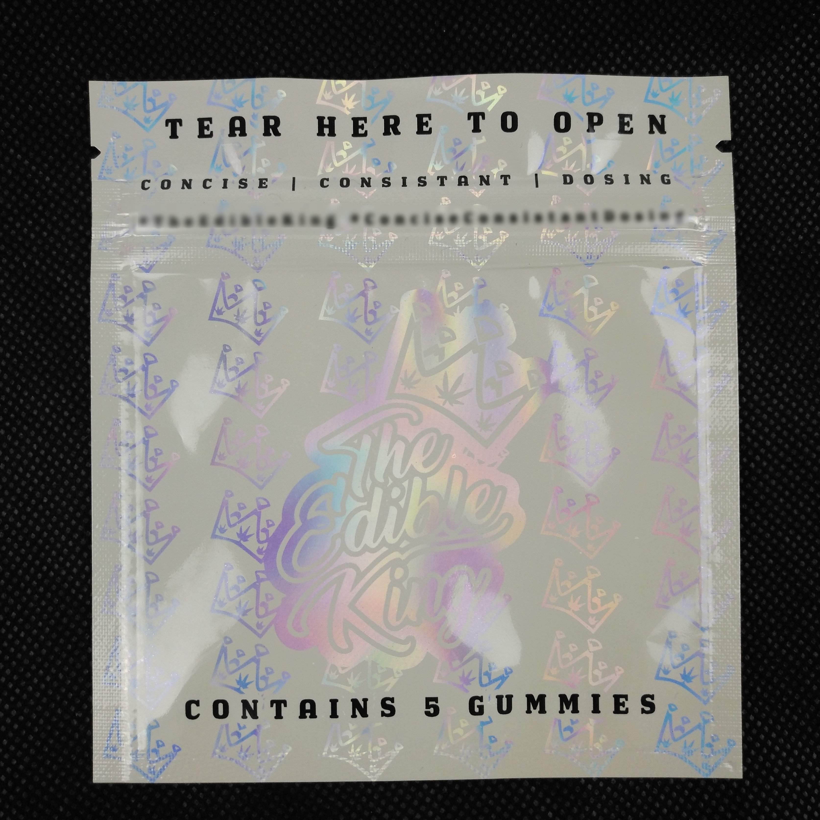 कस्टम लोगो डिजाइन ज़िप ताला Resealable गंध सबूत एल्यूमीनियम पन्नी Mylar प्लास्टिक तीन साइड सील पैकेजिंग होलोग्राम बैग