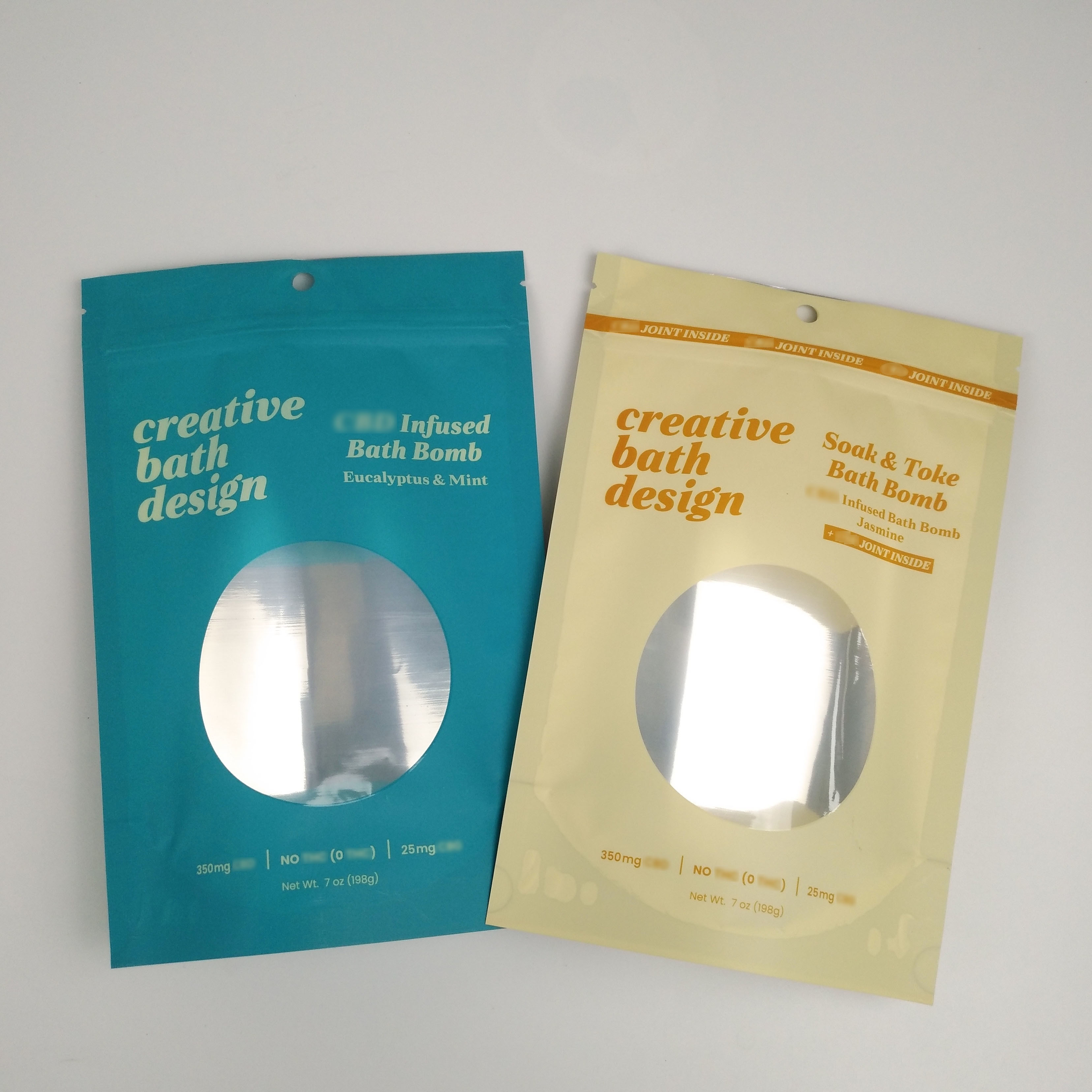 स्पष्ट थोक गंध सबूत के साथ बैग खाद्य भंडारण एल्यूमीनियम resealable Mylar बैग स्पष्ट खिड़की के साथ थैली खड़े हो जाओ