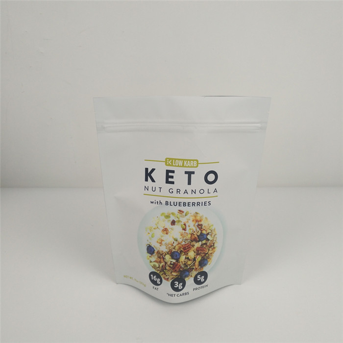 VMPET 120mic Ziplock स्टैंड अप पाउच MOPP फूड पैकेजिंग ग्रेव्योर प्रिंटेड