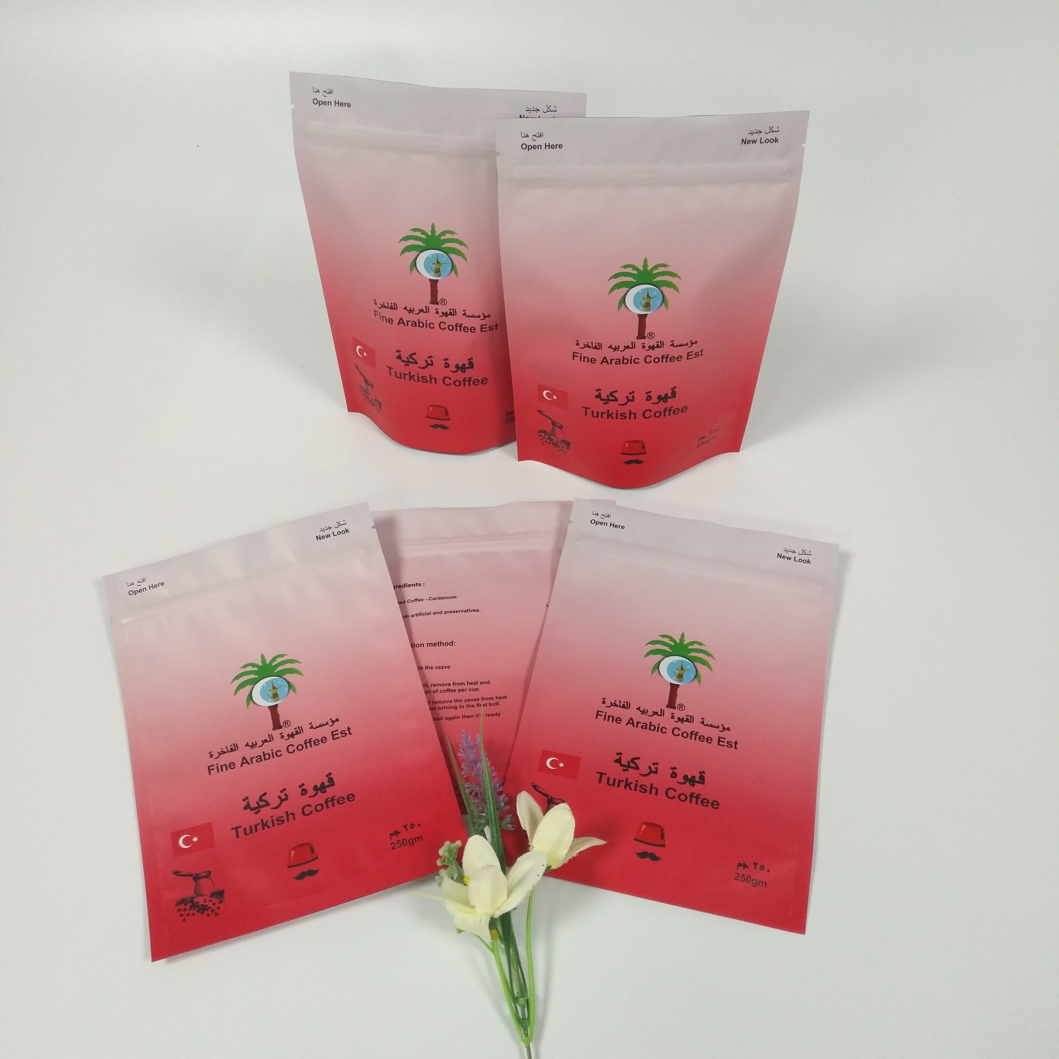 स्नैक कॉफी पाउडर के लिए मैट सीएमवाईके 150 माइक्रोन स्नैक बैग पैकेजिंग