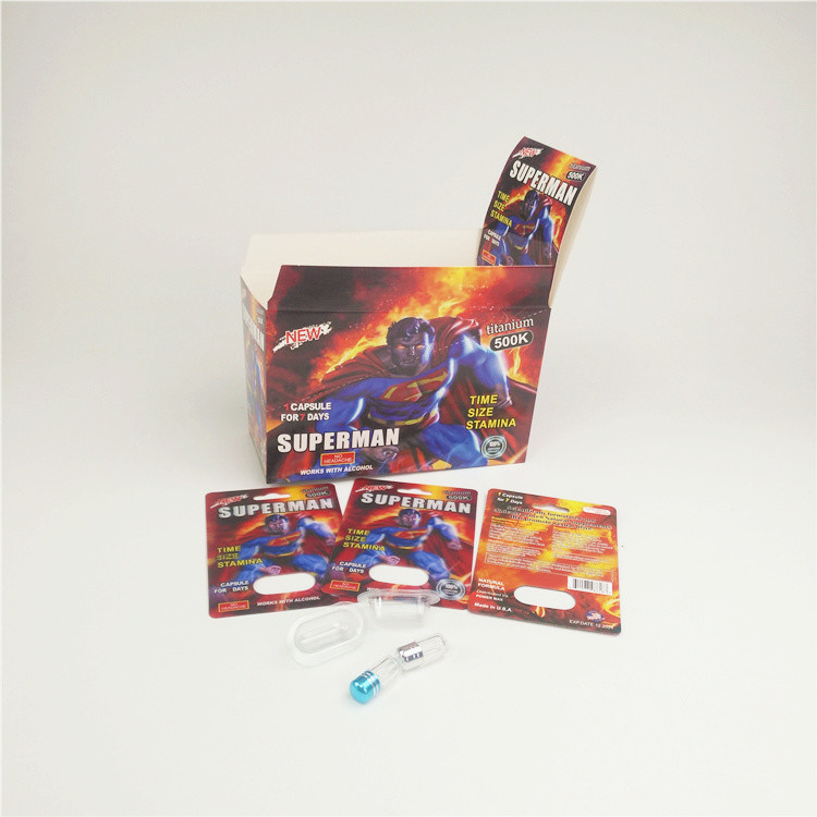 राइनो 10k प्लेटिनम ब्लिस्टर पेपर कार्ड पुरुष संवर्धन कैप्सूल के लिए गर्म मुद्रांकन