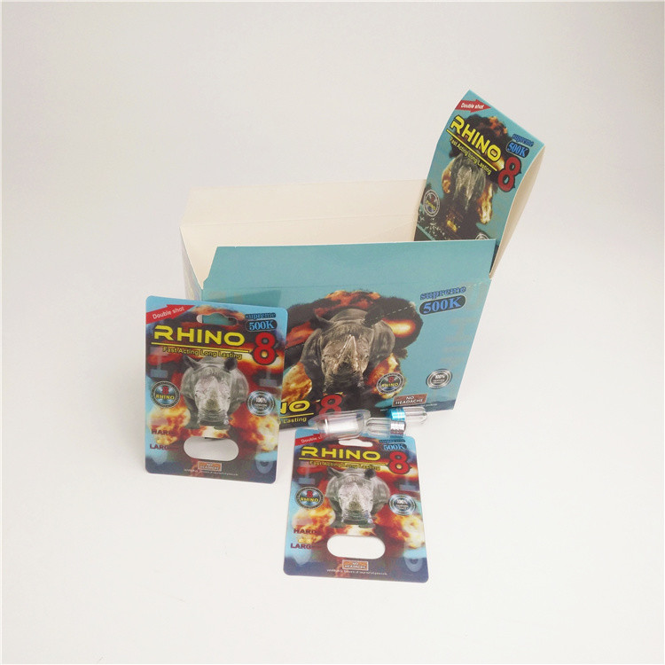 राइनो मैग्नम के लिए 90mic यौन गोलियां ब्लिस्टर पेपर कार्ड