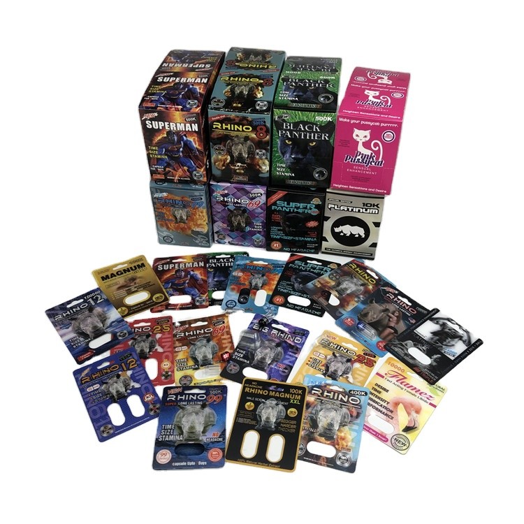 डिस्प्ले बॉक्स के साथ होलोग्राम एसजीएस सेक्स पिल ब्लिस्टर कार्ड 500k 3D ब्लिस्टर पेपर कार्ड