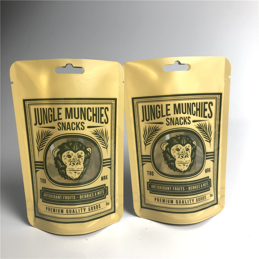 पीए 1.5 सी एएल 0.7 सी मैट स्नैक पैकेजिंग बैग एमपीईटी खड़े हो जाओ: