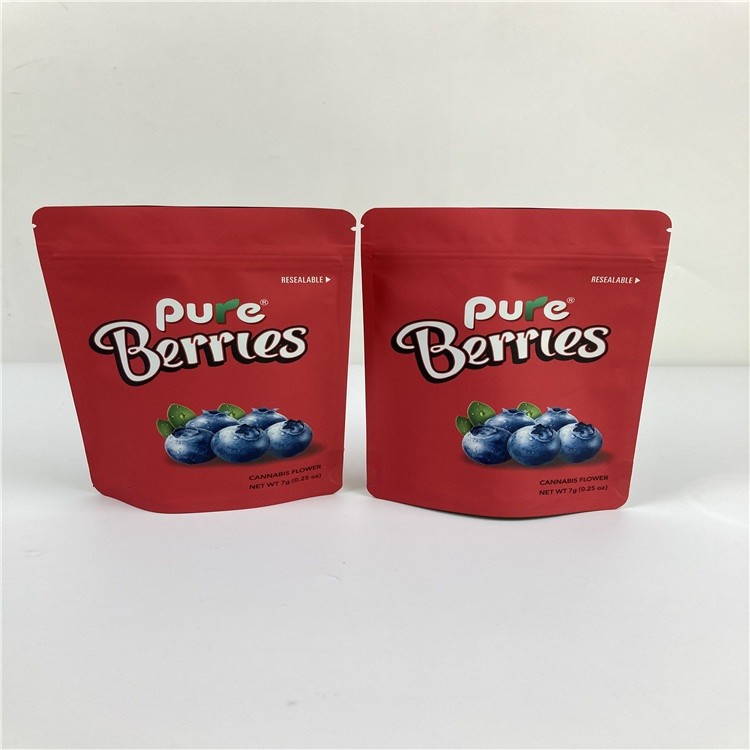 3.5 ग्राम बीज के लिए आईएसओ बीओपीपी वीएमपीईटी जिप लॉक फूड पाउच ग्रेव्योर