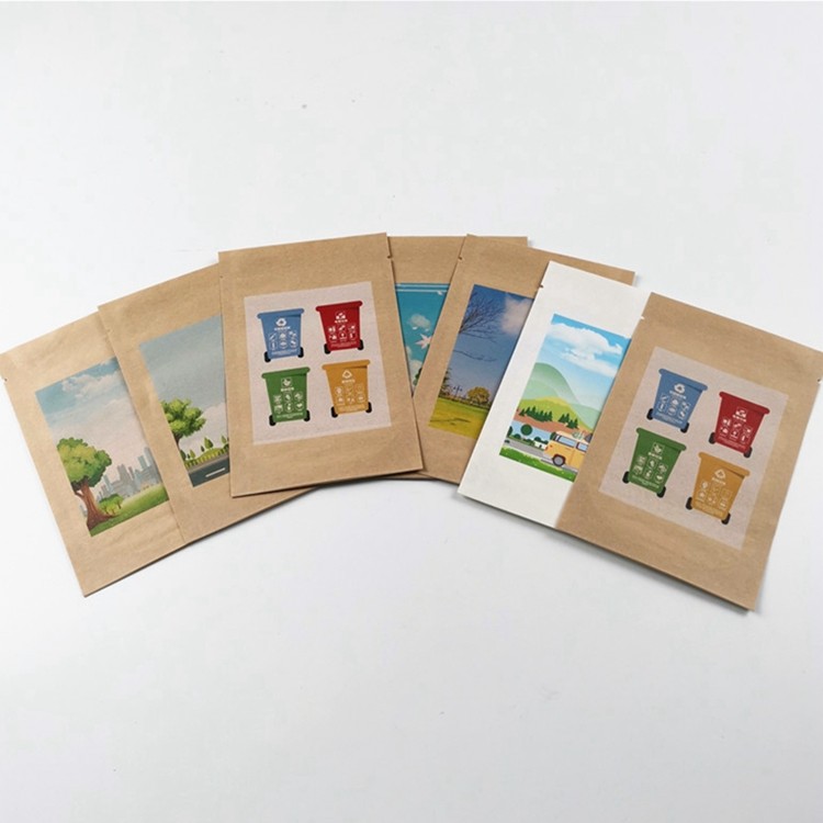 मकई स्टार्च एसजीएस एमओपीपी 50mic फल पेपर पैकेजिंग बैग पीएलए लाइनेड