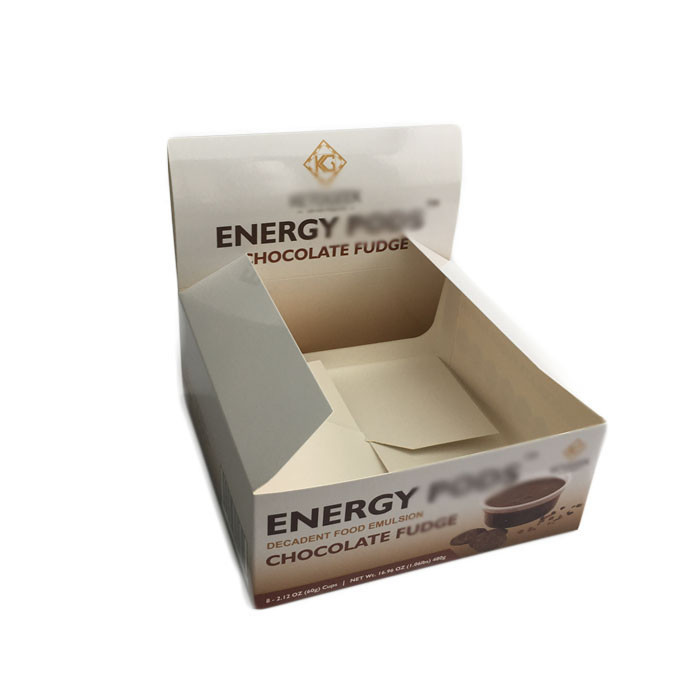 स्नैक आईएसओ सीएमवाईके डिस्प्ले पेपर पैकेजिंग बॉक्स 350 जी आइवरी बोर्ड vmpet