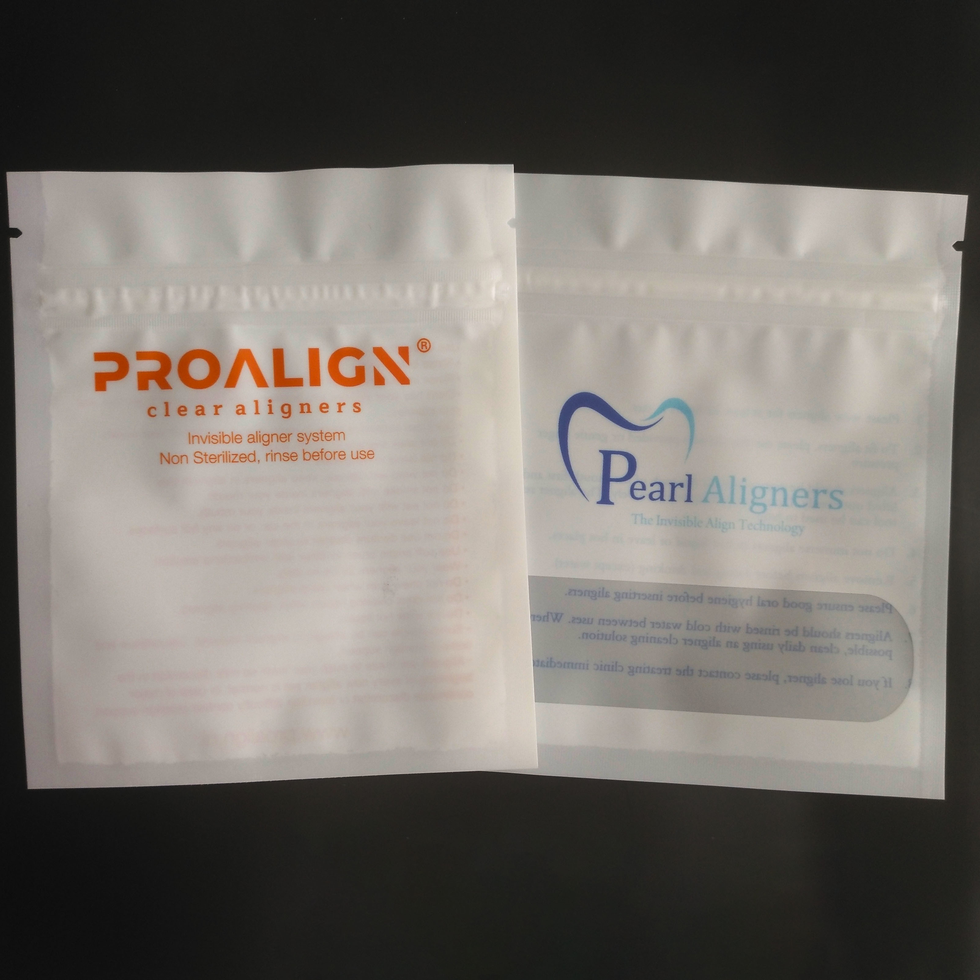 दांत Cmyk 120mic MOPP प्लास्टिक पैकेजिंग बैग एक तरफ के साथ Gravure