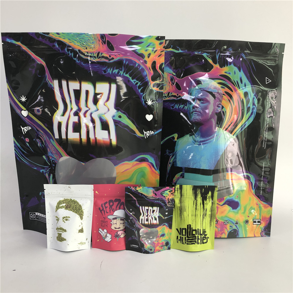 कस्टम मुद्रित बीज खरपतवार धुआं सिगार लपेटें पैकेजिंग एम्बर पत्ता तंबाकू पाउच / ब्लंट लपेटें पैकेजिंग पाउच