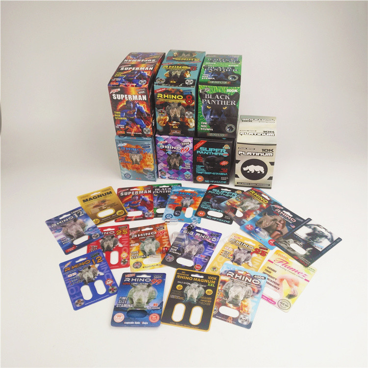 गोली राइनो कैप्सूल ब्लिस्टर पैकेजिंग पेपर कार्ड राइनो 7 200mic पुनर्नवीनीकरण कागज