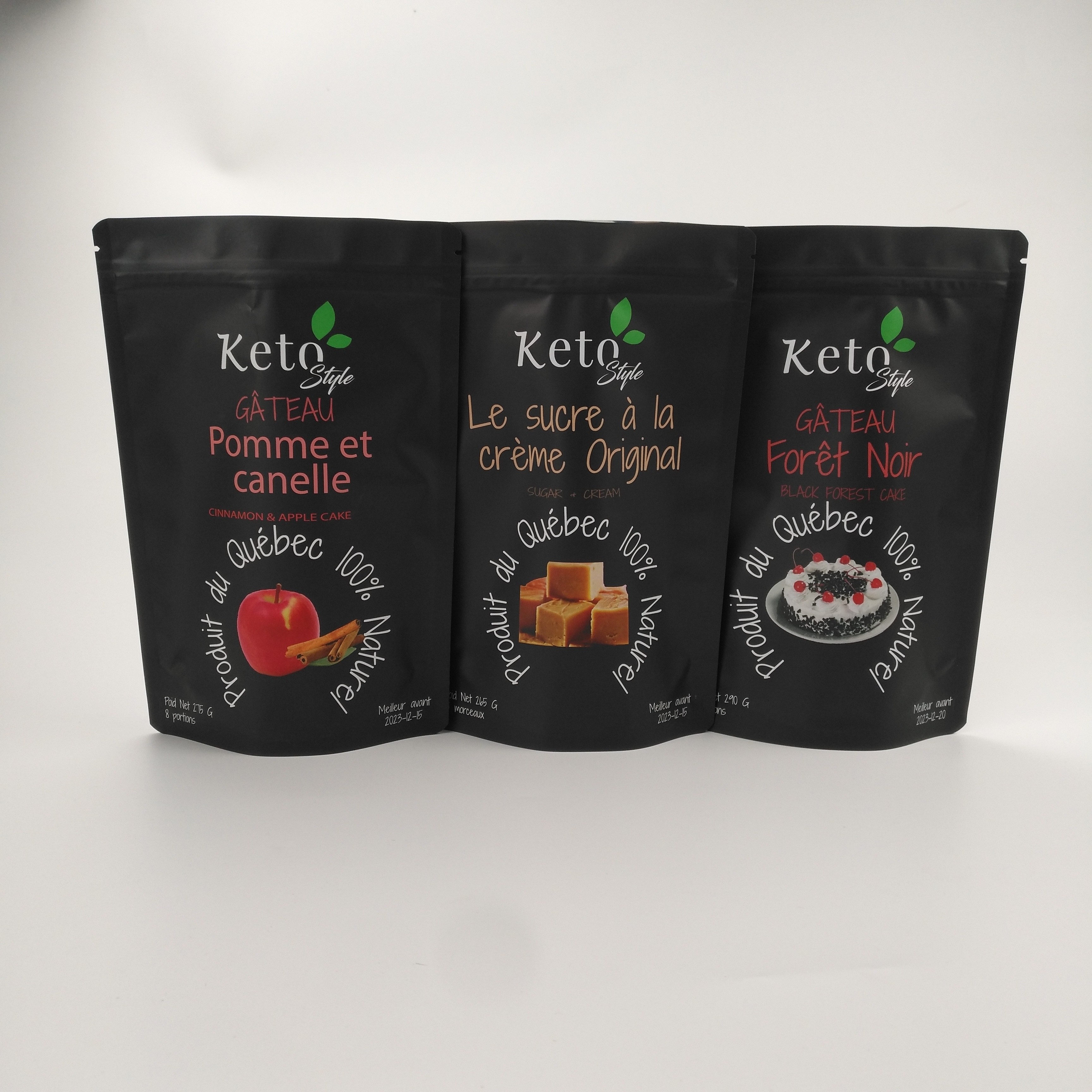 सीएमवाईके वीएमपीईटी प्लास्टिक जिपर पाउच सेल्फ सीलिंग 110 माइक्रोन एएल सीपीपी एडिबल मायलर बैग