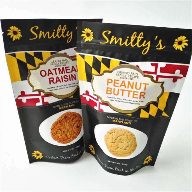 स्नेक डोयपैक फूड स्टैंड अप पाउच 12C CMYK MOPP प्लास्टिक जिपर बैग