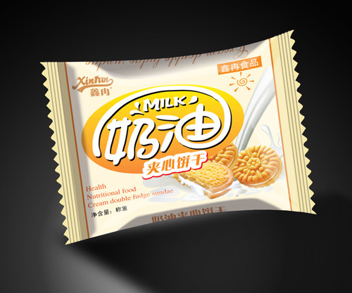 पीईटी / वीएमपीईटी / सीपीपी बैक सील कुकीज़ स्नैक बैग पैकेजिंग