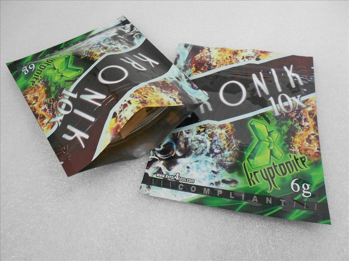 100 माइक्रोन पीईटी / वीएमपीईटी / पीई हर्बल धूप पैकेजिंग बैग