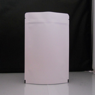 अनाज / कॉफी पैकेजिंग स्वनिर्धारित कागज बैग resealable सफेद