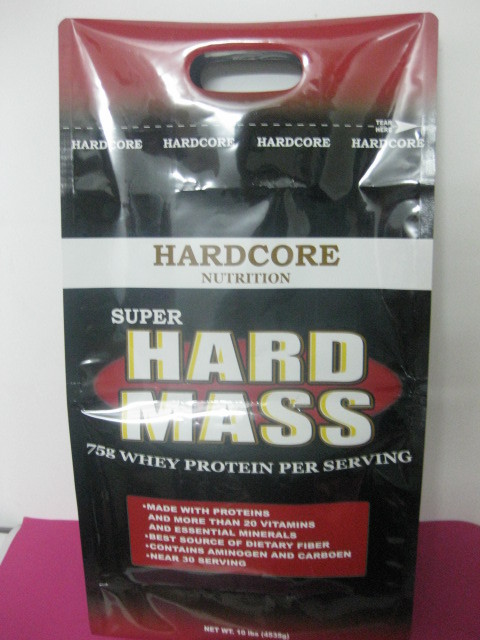 मुद्रित साइड गुस्सेट प्लास्टिक पाउच पैकेजिंग, पंच होल कॉफी बीन पैकेजिंग