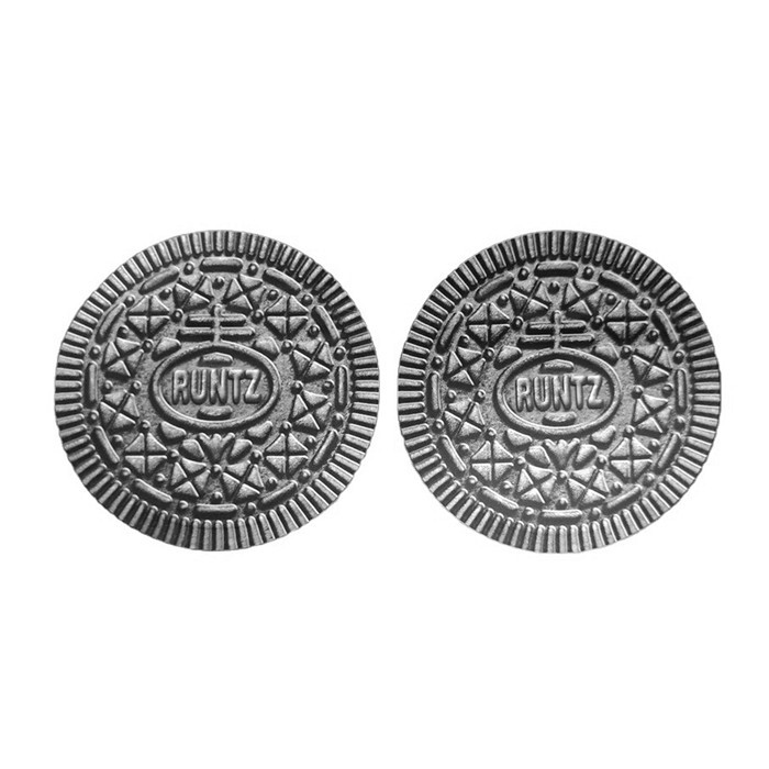 कुकी गोल आकार Mylar एल्यूमीनियम पन्नी बैग Resealable खाद्य 3.5g मरो कट