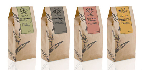 पुनर्नवीनीकरण मुद्रण जिपर चाय बैग पैकेजिंग स्क्वायर नीचे ब्राउन