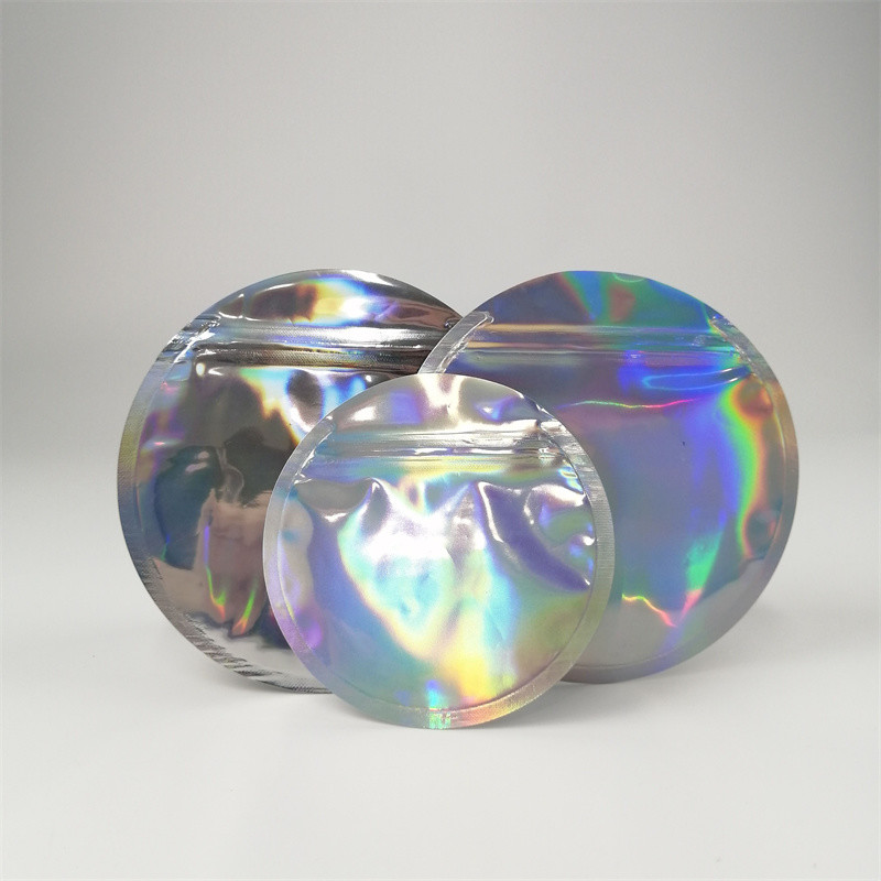 अनुकूलित मुद्रण खाद्य गोल आकार के प्लास्टिक पाउच पैकेजिंग 3.5g 7g